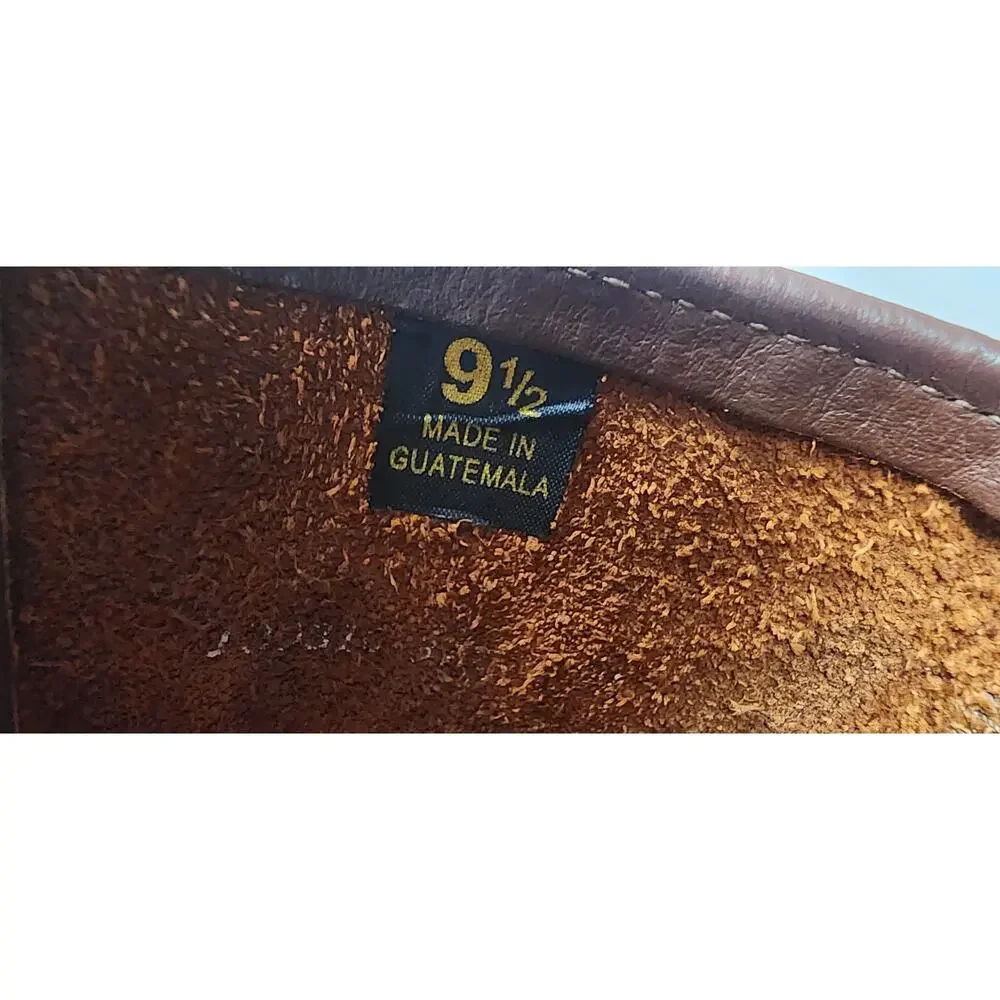 Rhino Men's Brown Leather  Lace Up Boots  Size 9.5